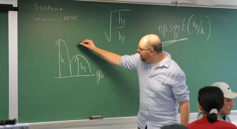 Physics Professor Nate Thompkins
